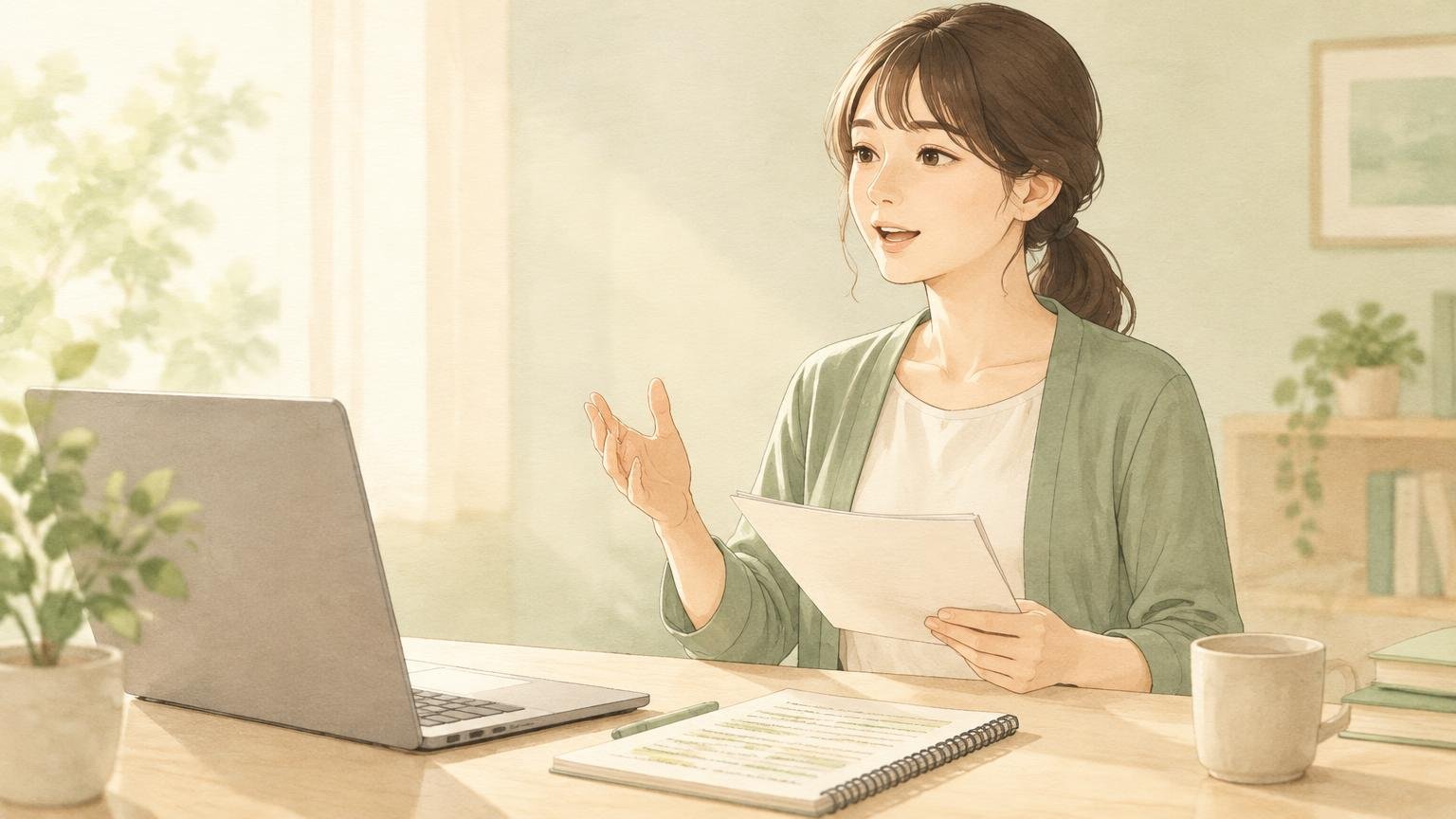 発表の抑揚が難しいときに。伝えたいことから練習するコツ のイメージイラスト
